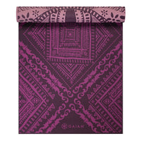 Gaiam Reversible Inner Peace Yoga Mat (6mm) Reverse top rolled