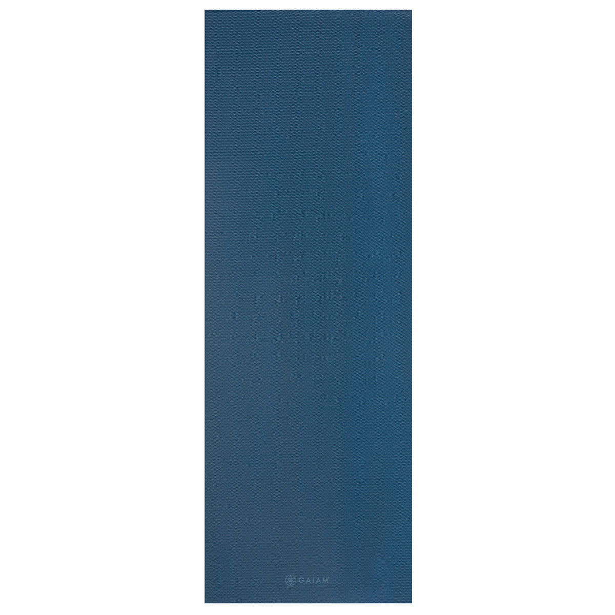Gaiam Classic Solid Color Yoga Mat (5mm) Indigo Ink flat