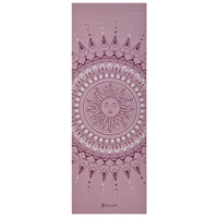 Gaiam Here & Now Yoga Mat (4mm) Dusty Rose flat