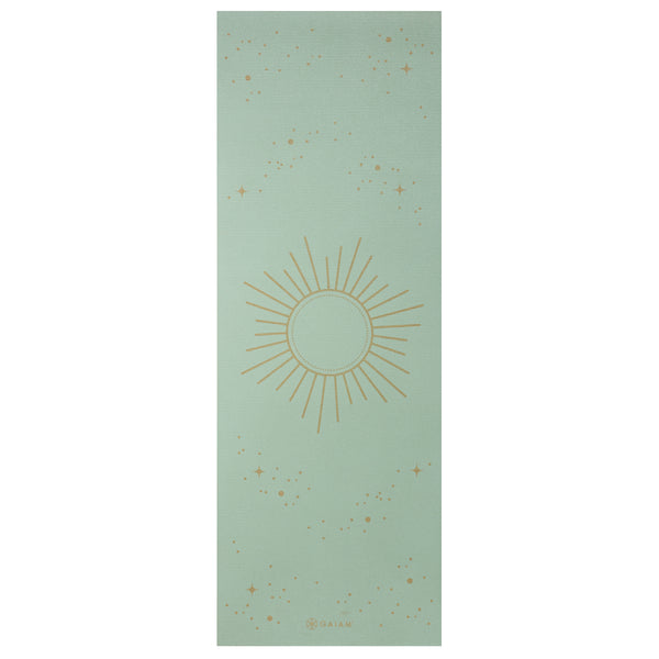 Gaiam Premium Supernova Sky Yoga Mat (6mm) flat