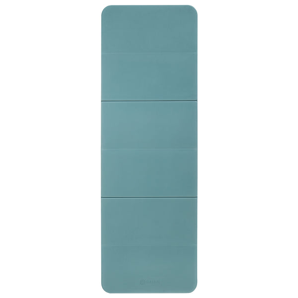 Gaiam Easy-Fold Fitness Mat Seafoam flat