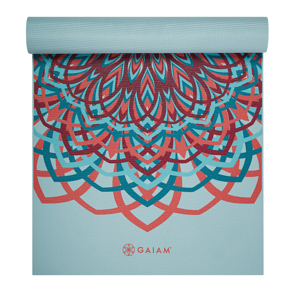 Premium Santorini Yoga Mat (6mm) half rolled