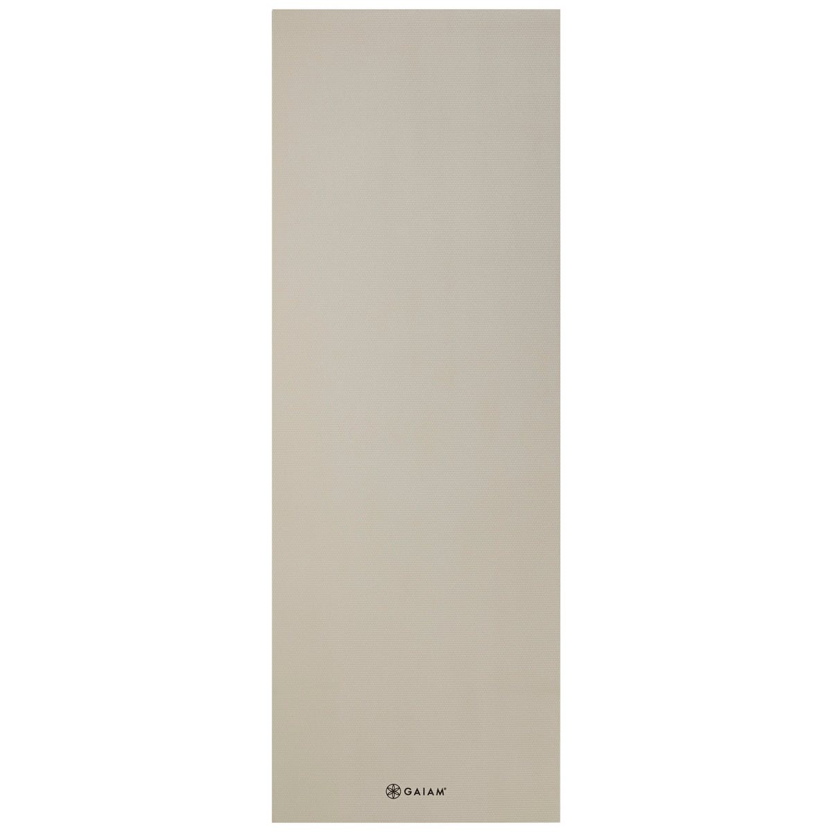 Gaiam Classic Solid Color Yoga Mats (5mm) Sandstone flat